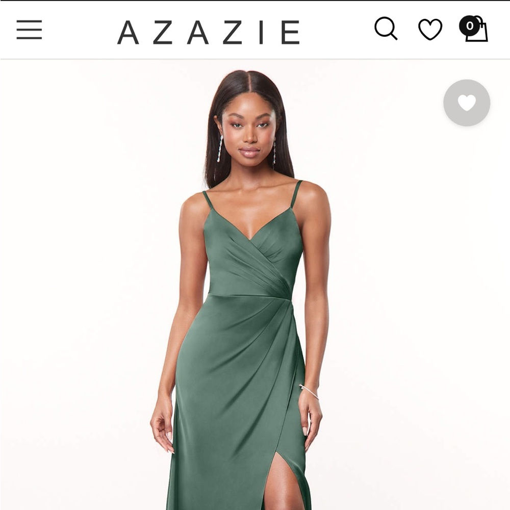 Azazie Bridesmaid Dress in Eucalyptus